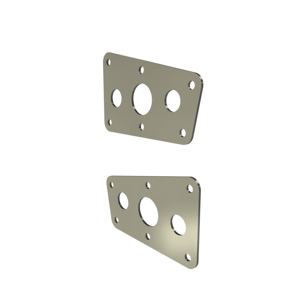 Honda Shadow VT750 (Shaft) Side Covers (Left &Right) Raw Steel