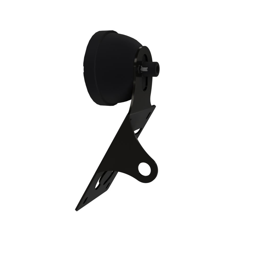 UNIVERSAL Vertical License plate bracket With Brake Light (Powder Coated)