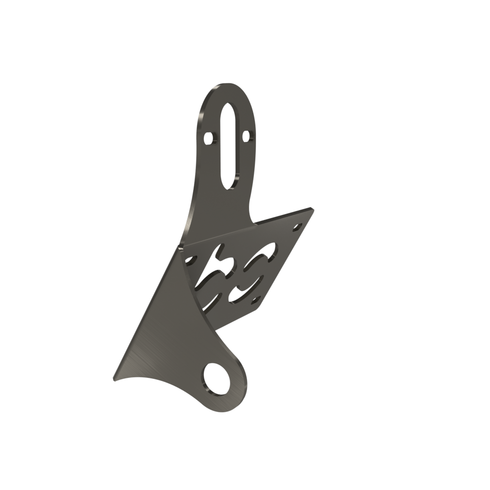 UNIVERSAL Horizontal License plate bracket (Raw Steel)