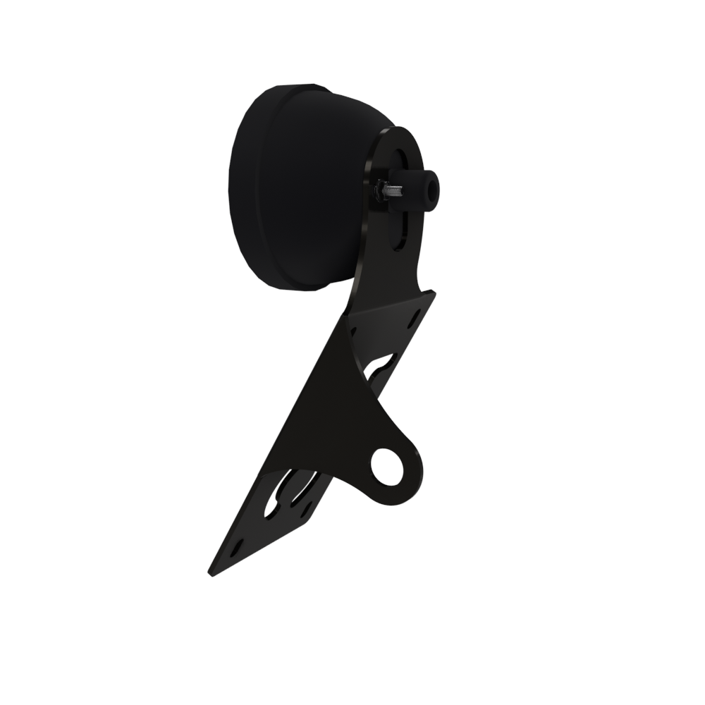UNIVERSAL Vertical License plate bracket With Brake Light (Powder Coated)