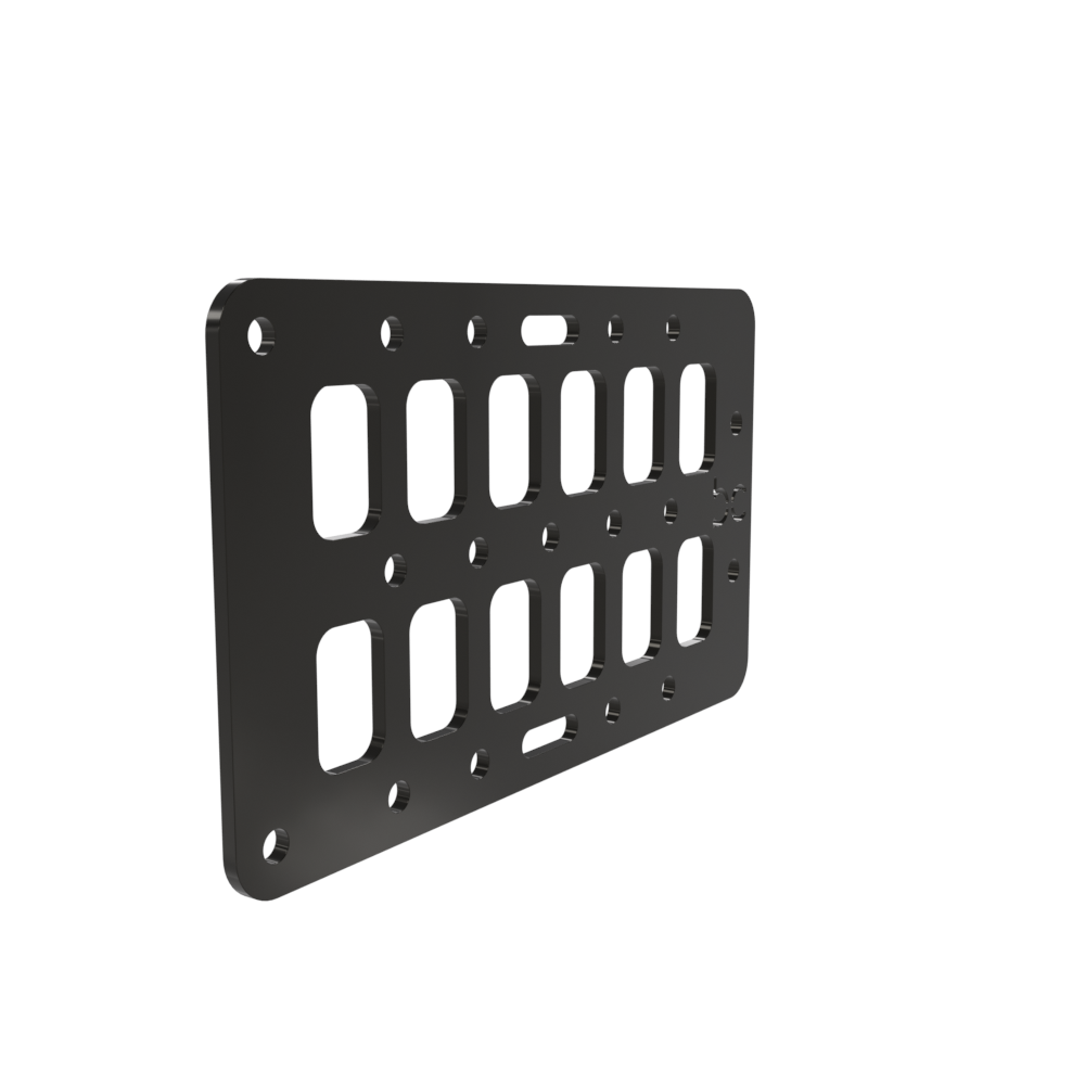 Multi-FIT Tactical Rigid MOLLE Panel Ammo Can Mount (Powder Coated)