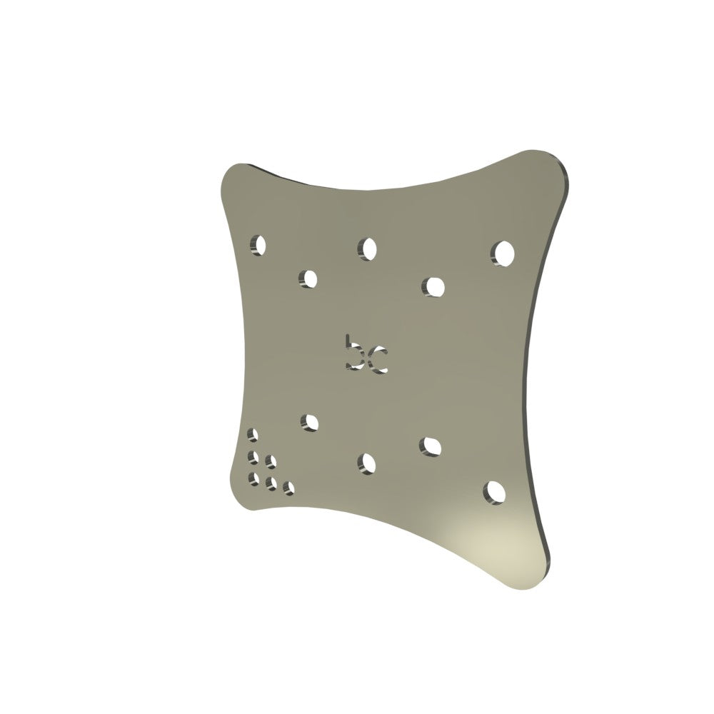 Multi-Fit HeadLight Plate (Raw Metal)
