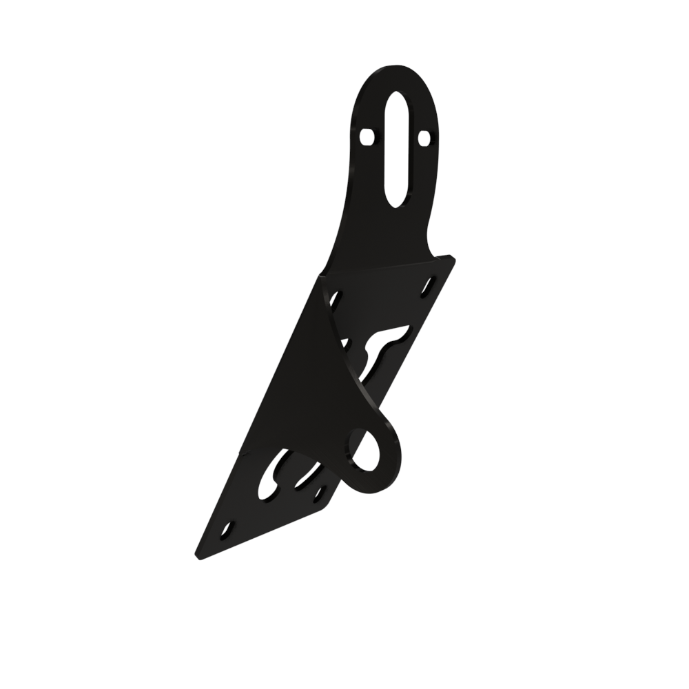 UNIVERSAL Vertical License plate bracket (Powder Coated)