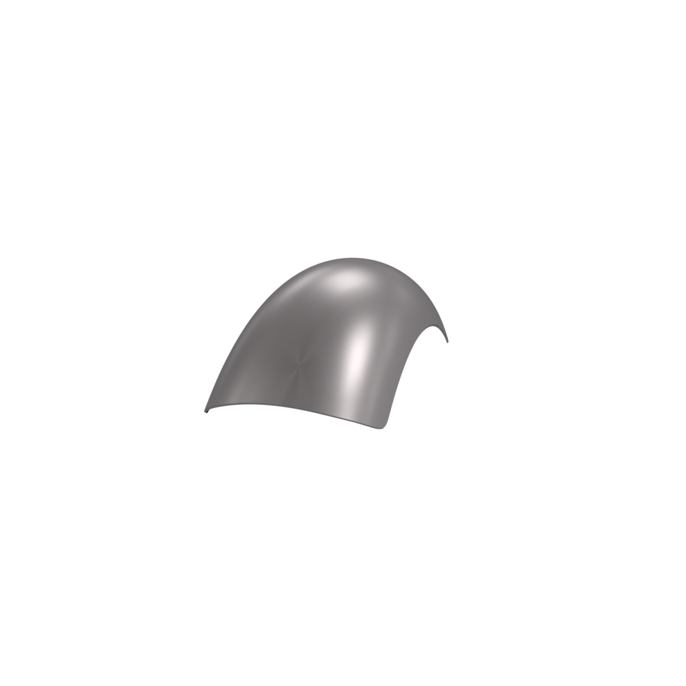8" 1-Piece Steel Rear Fender