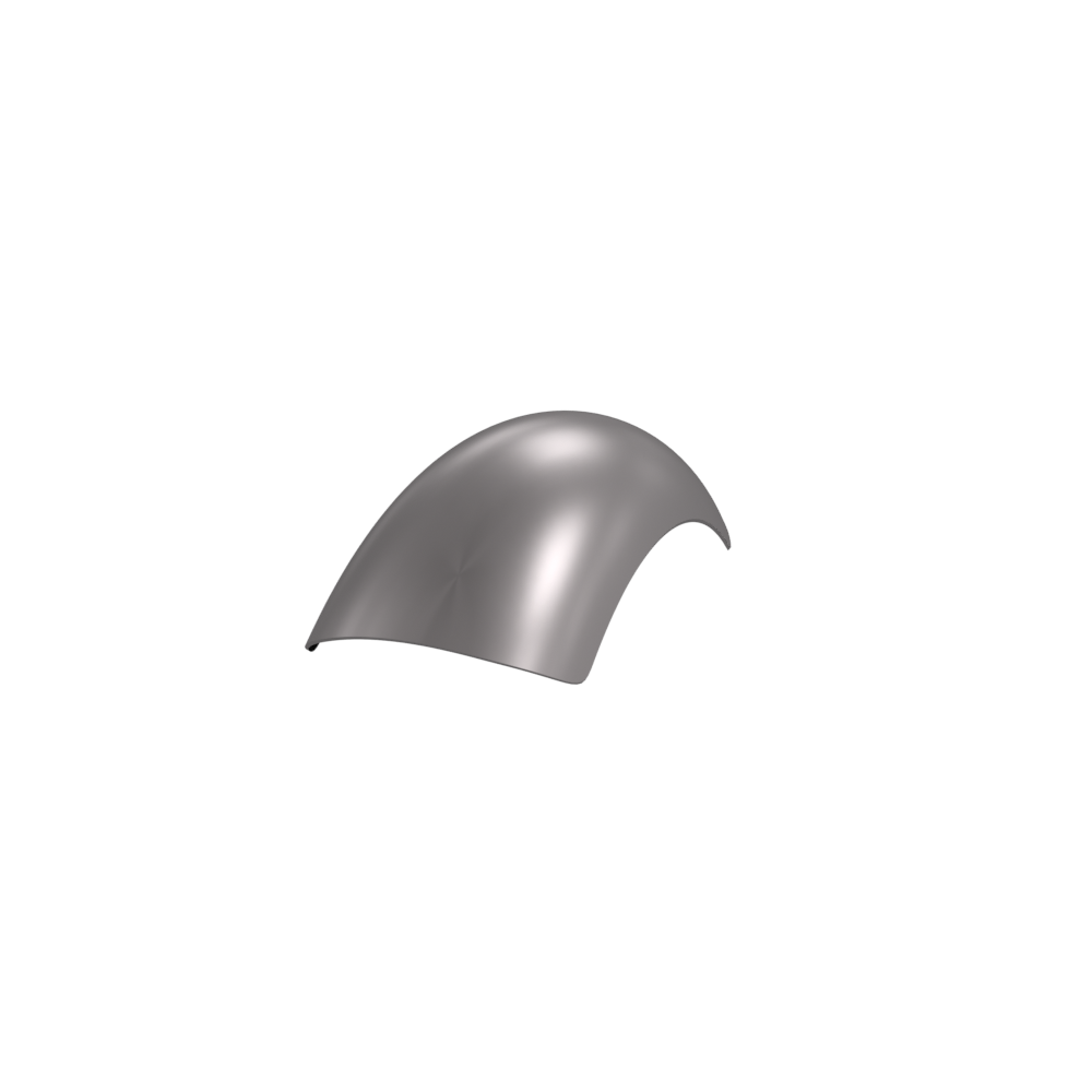 8" 1-Piece Steel Rear Fender