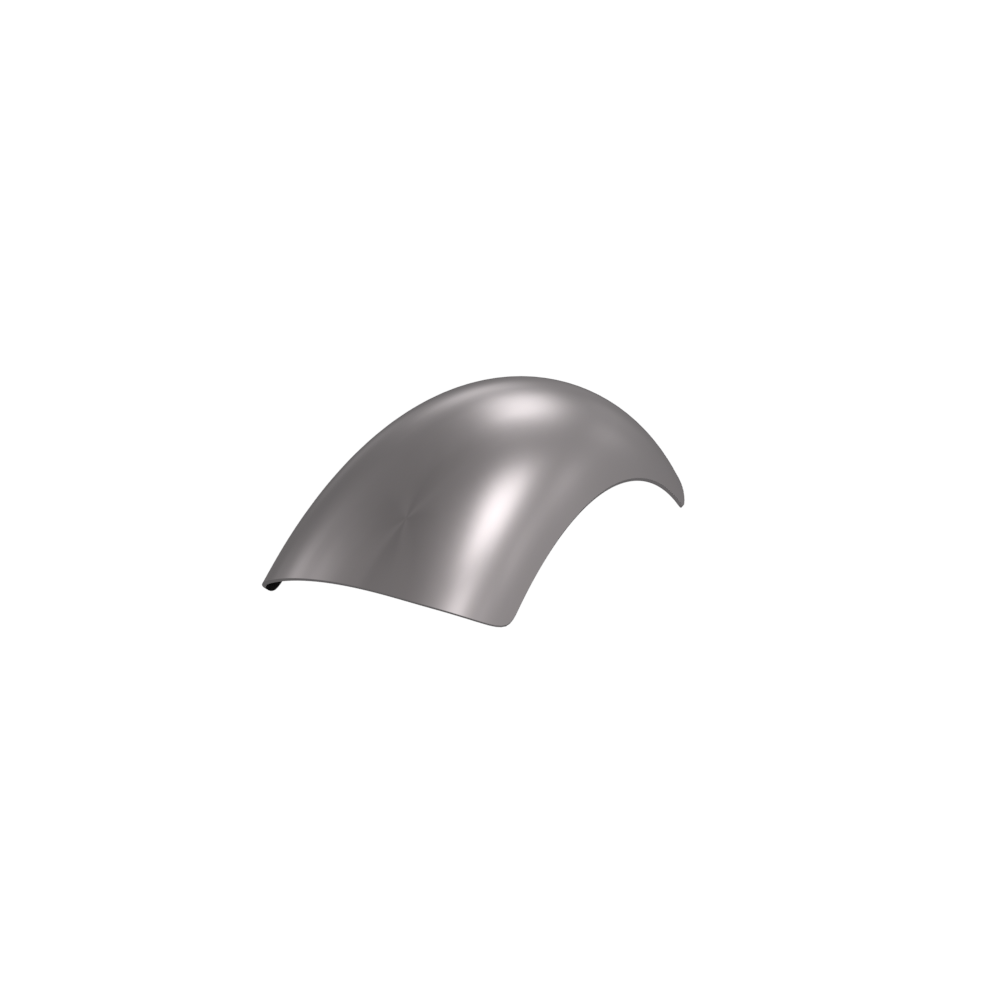 7" 1-Piece Aluminum Rear Fender