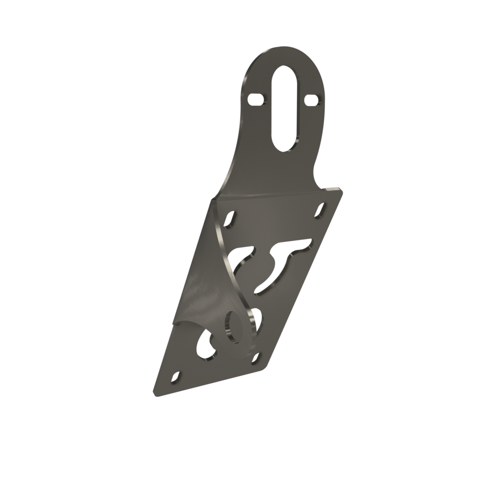 UNIVERSAL Vertical License plate bracket (Raw Steel)