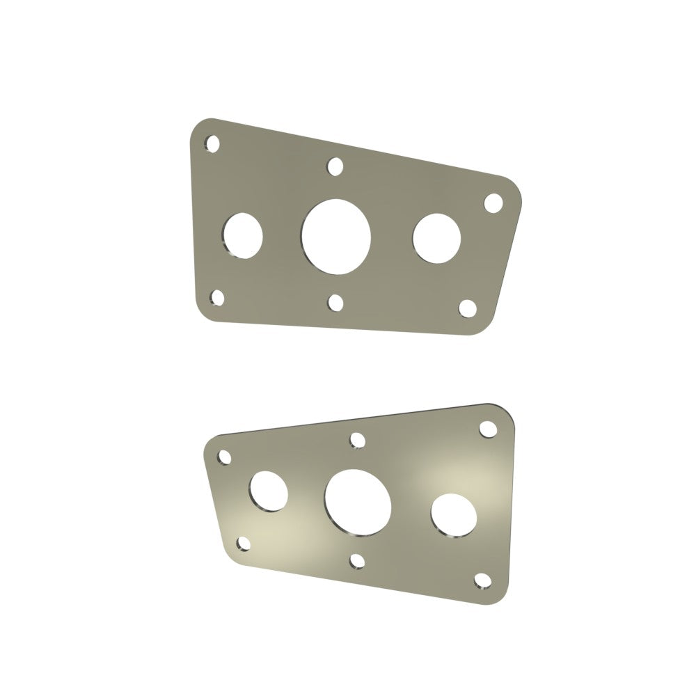 Honda Shadow VT750 (Shaft) Side Covers (Left &Right) Raw Steel