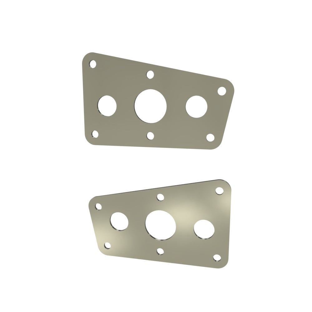 Honda Shadow VT750 (Shaft) Side Covers (Left &Right) Raw Steel