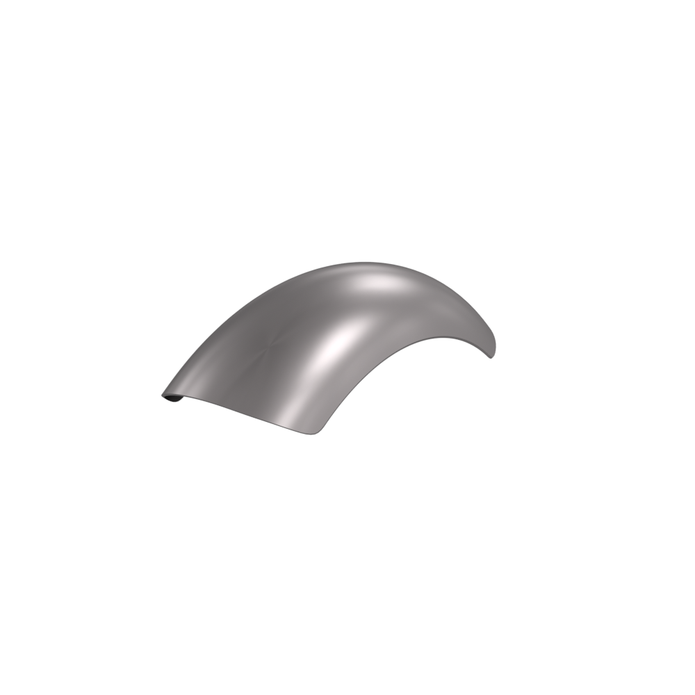 8" 1-Piece Steel Rear Fender