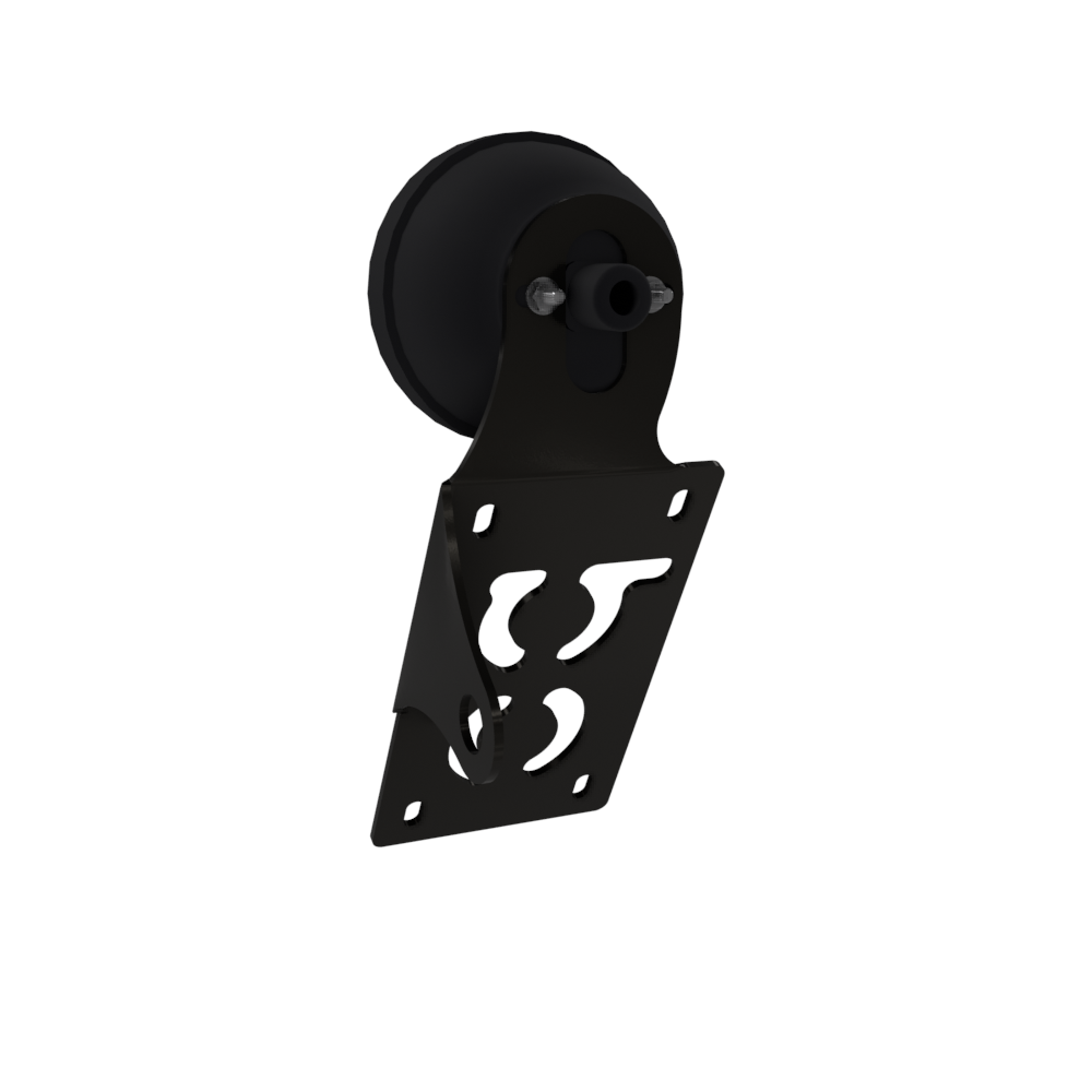 UNIVERSAL Vertical License plate bracket With Brake Light (Powder Coated)