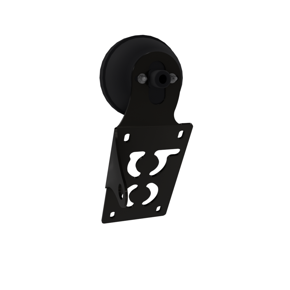 UNIVERSAL Vertical License plate bracket With Brake Light (Powder Coated)