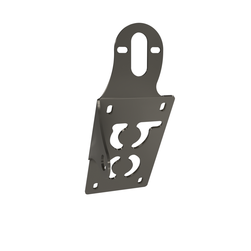 UNIVERSAL Vertical License plate bracket (Raw Steel)