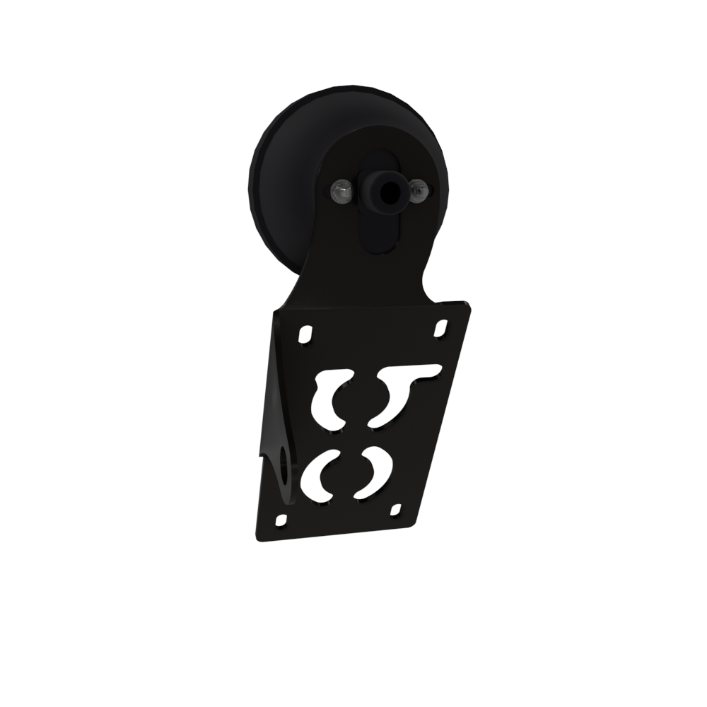 UNIVERSAL Vertical License plate bracket With Brake Light (Powder Coated)