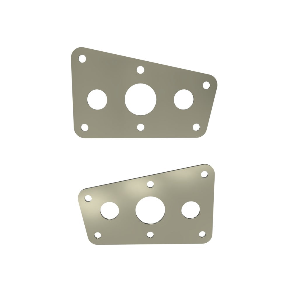 Honda Shadow VT750 (Shaft) Side Covers (Left &Right) Raw Steel