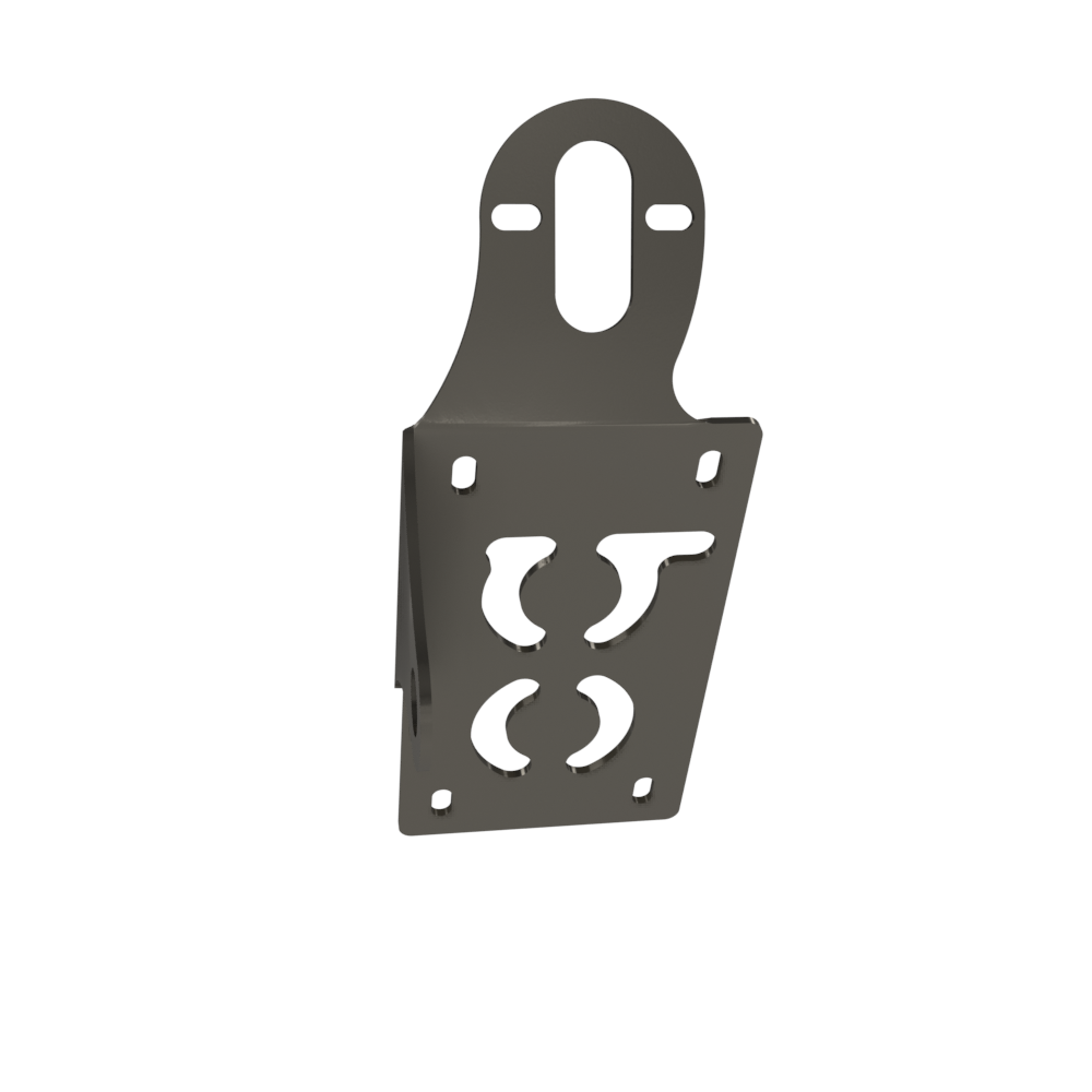 UNIVERSAL Vertical License plate bracket (Raw Steel)