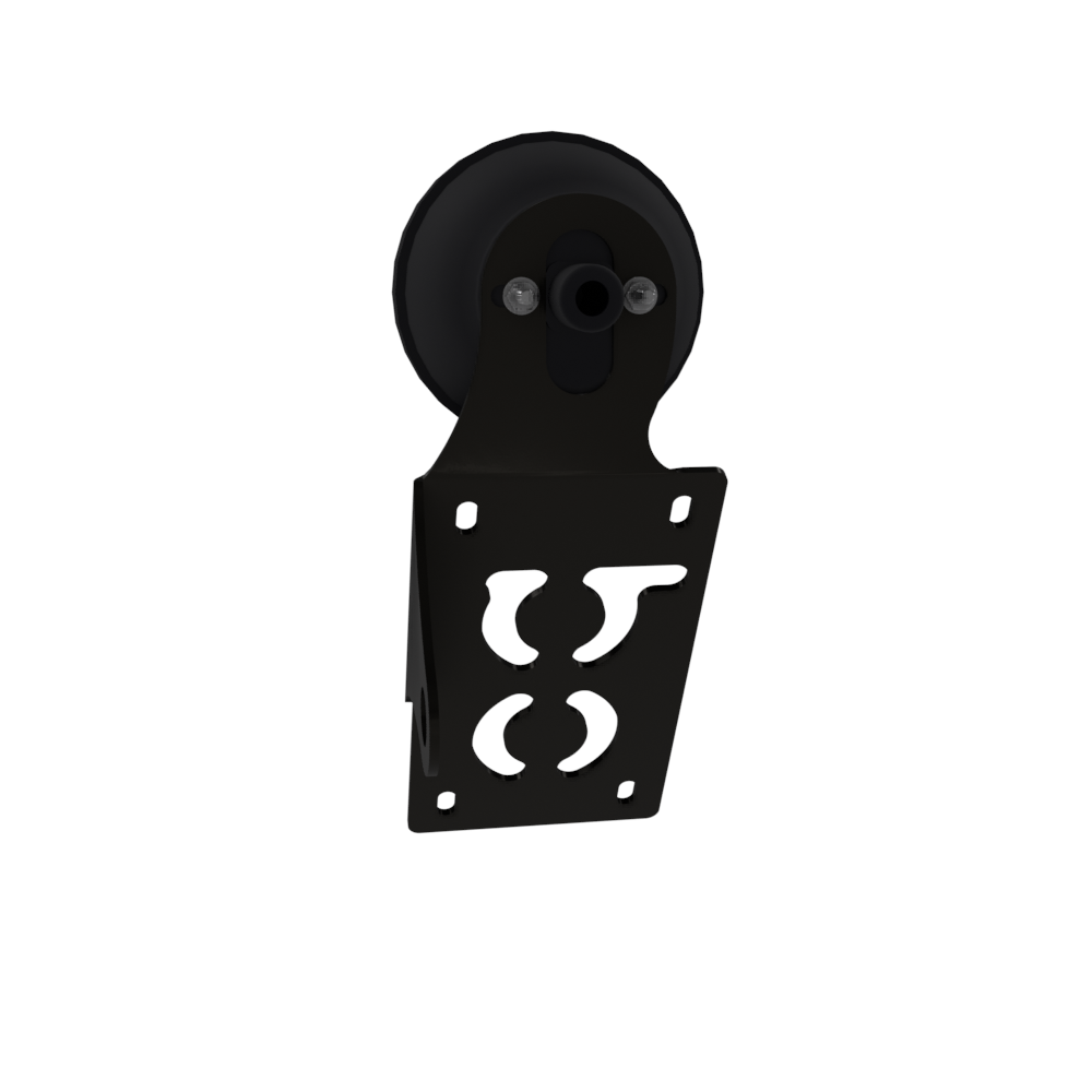 UNIVERSAL Vertical License plate bracket With Brake Light (Powder Coated)