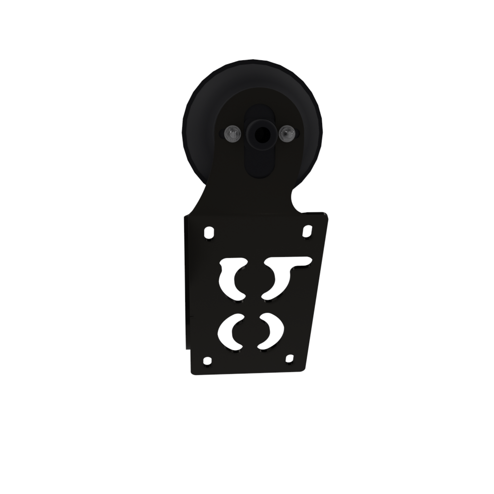 UNIVERSAL Vertical License plate bracket With Brake Light (Powder Coated)