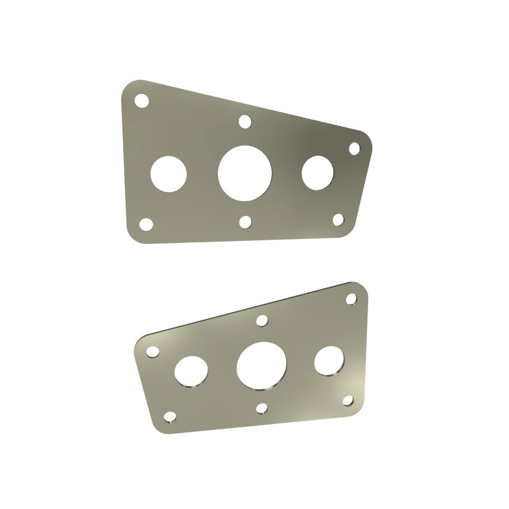 Honda Shadow VT750 (Shaft) Side Covers (Left &Right) Raw Steel