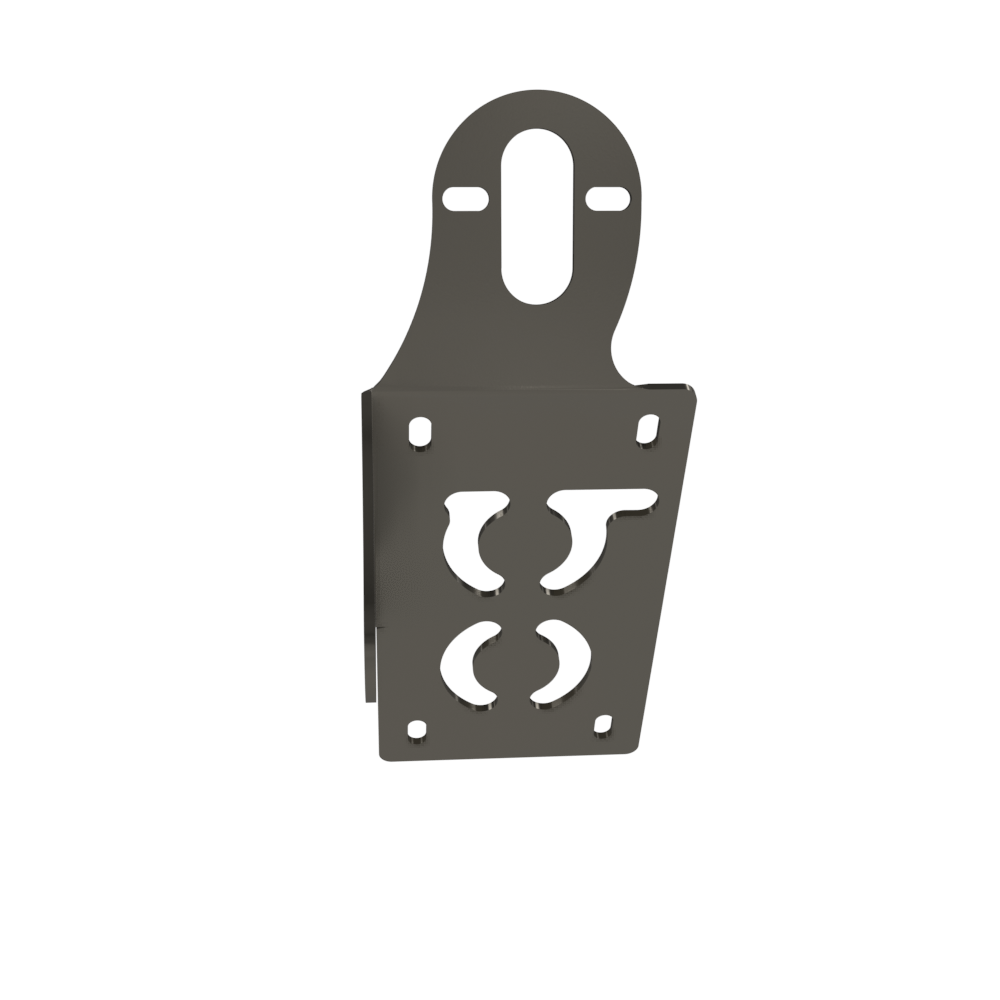 UNIVERSAL Vertical License plate bracket (Raw Steel)