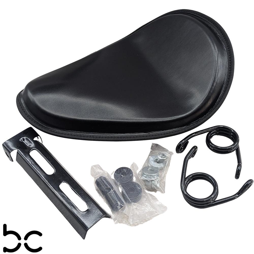 Thin High Back Low Profile Solo Seat for Custom Harley Chopper Bobber Yamaha
