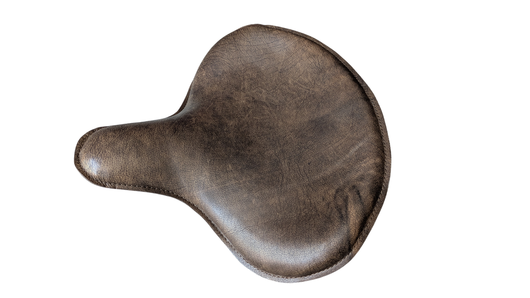 Harley Police Style Panhead Knucklehead Flathead EL WL ULH Genuine Leather Seat