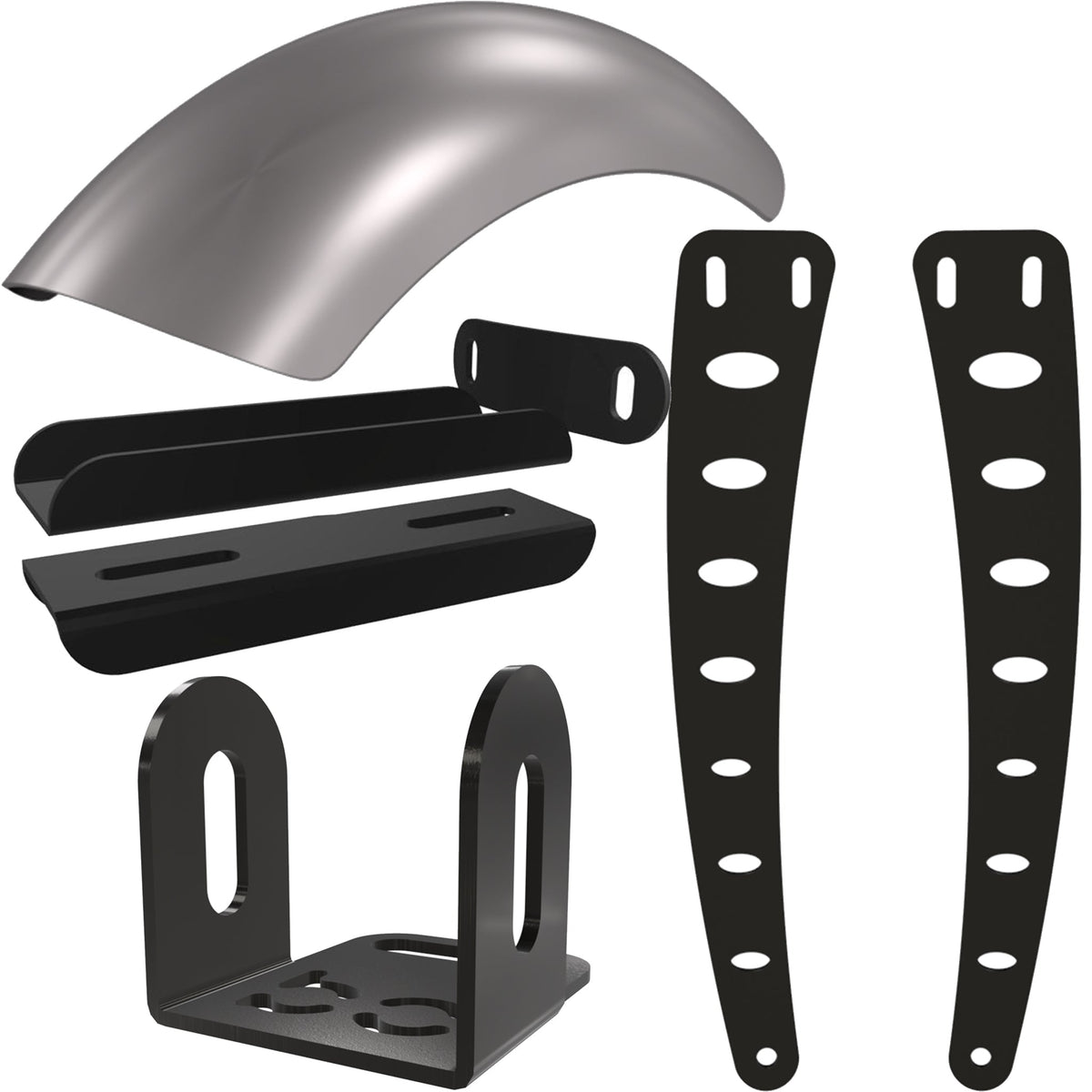 Honda Shadow VT1100c2 Rear (STEEL) Fender Combo Kit (Rear Fender + Fen ...