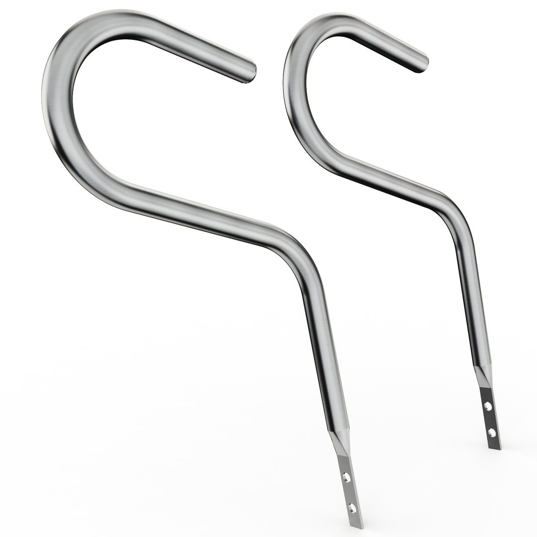 Car Club Sign Plaque Brackets (Stainless Polished)
