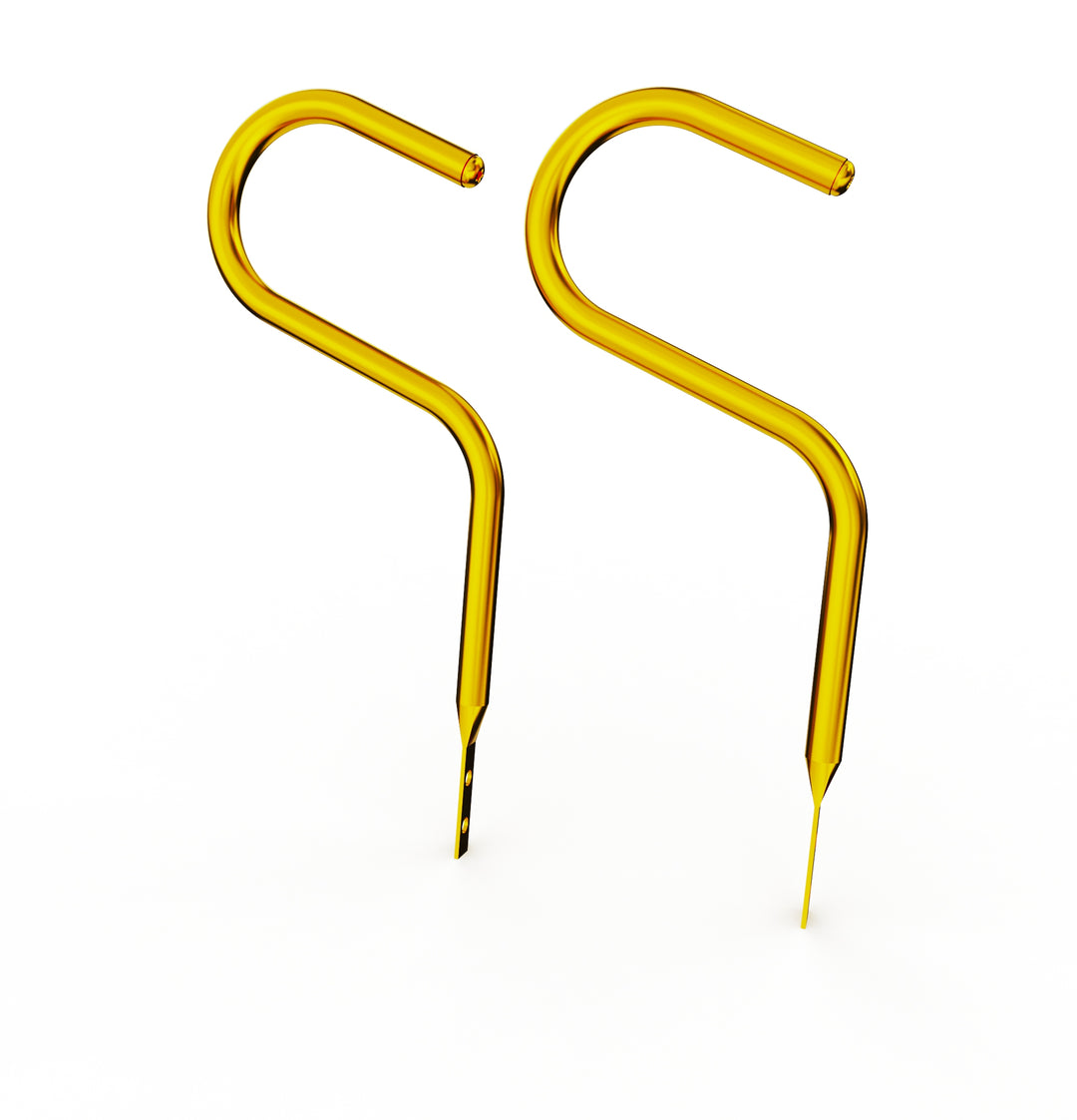 Car Club Sign Plaque Brackets (Gold Plated Stainless Steel)