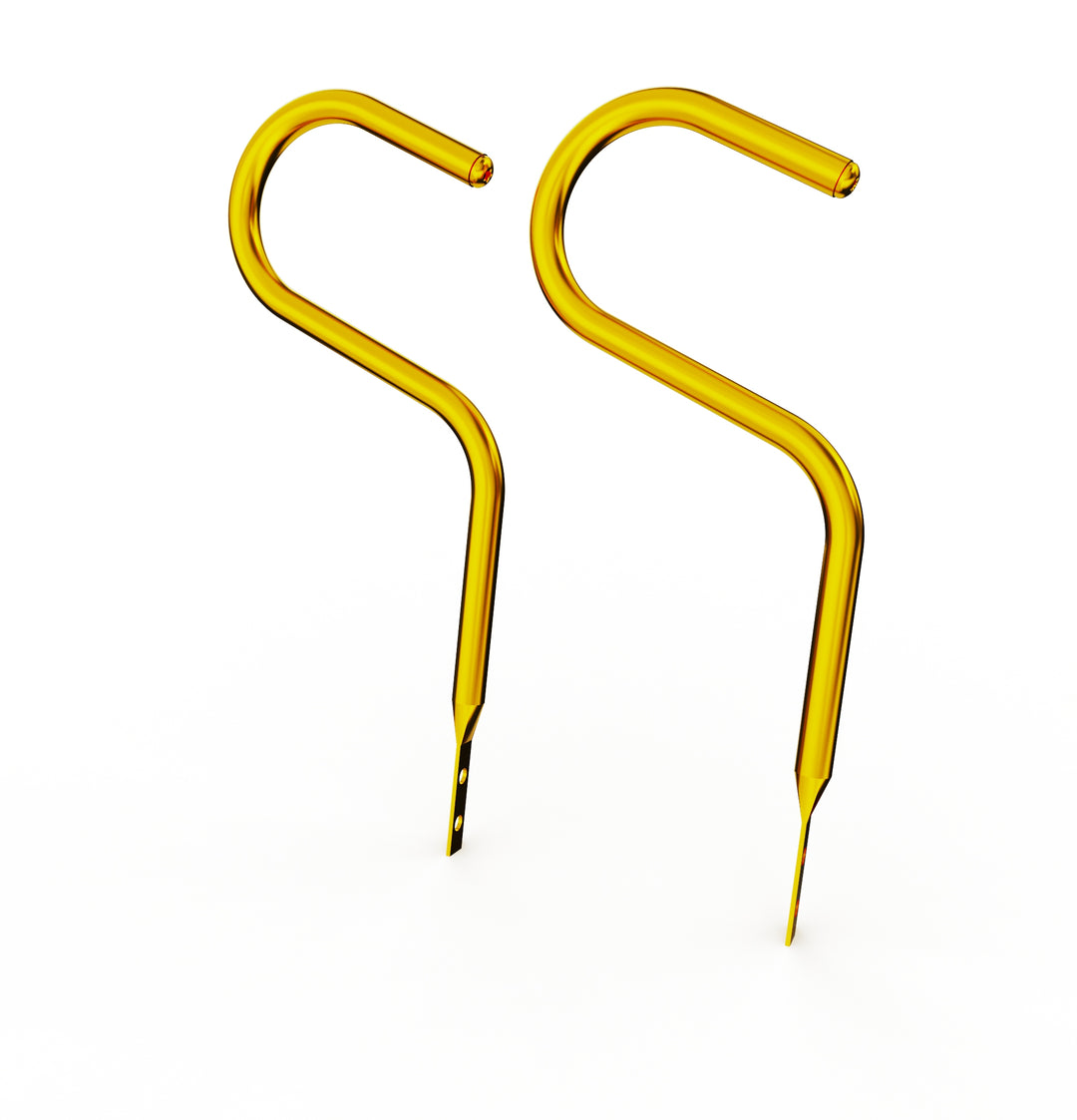 Car Club Sign Plaque Brackets (Gold Plated Stainless Steel)