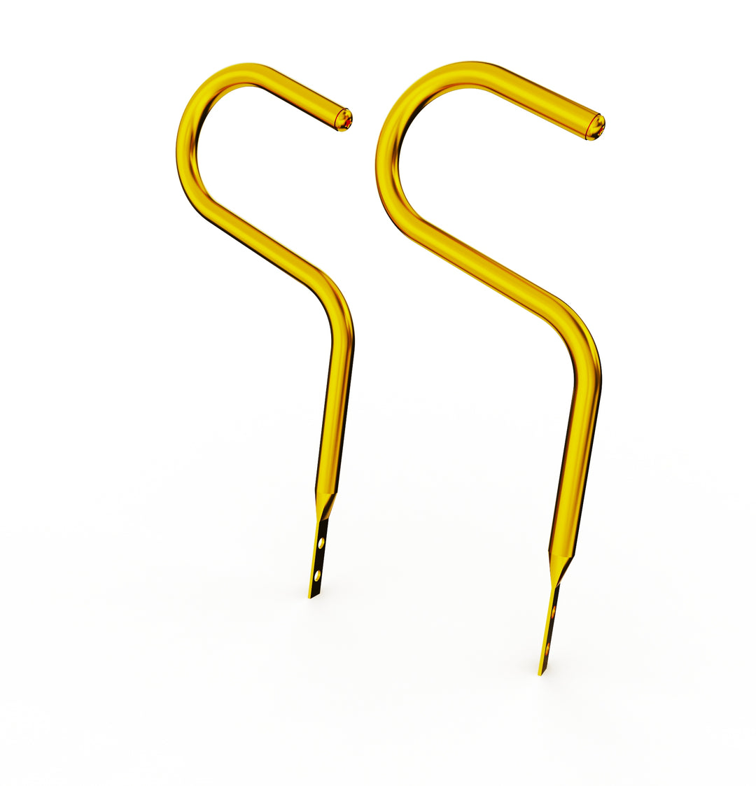 Car Club Sign Plaque Brackets (Gold Plated Stainless Steel)