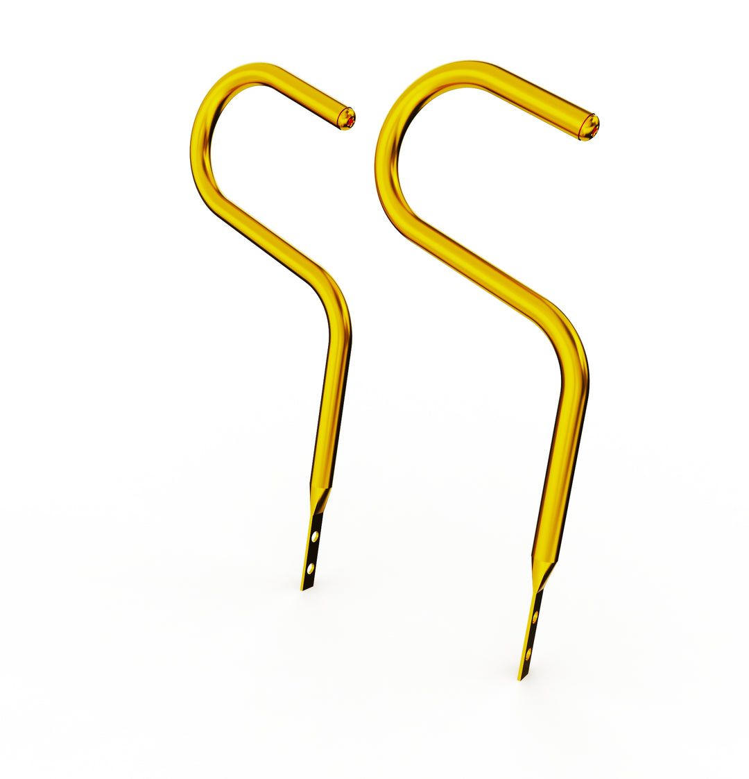 Car Club Sign Plaque Brackets (Gold Plated Stainless Steel)