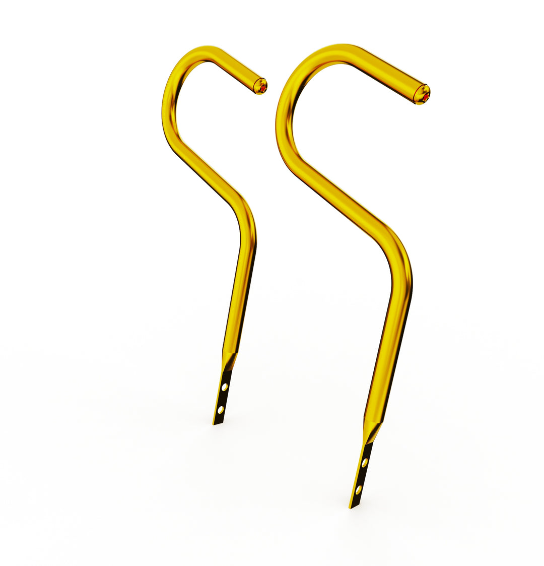 Car Club Sign Plaque Brackets (Gold Plated Stainless Steel)