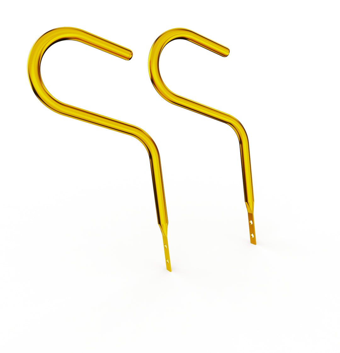 Car Club Sign Plaque Brackets (Gold Plated Stainless Steel)