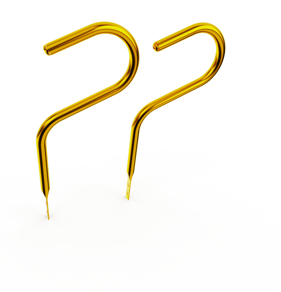 Car Club Sign Plaque Brackets (Gold Plated Stainless Steel)