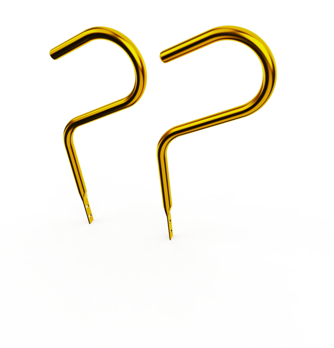 Car Club Sign Plaque Brackets (Gold Plated Stainless Steel)