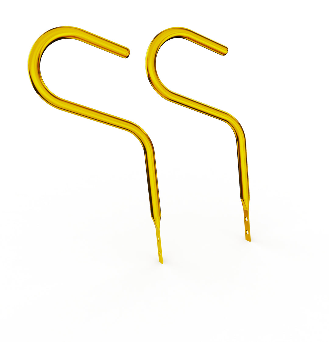 Car Club Sign Plaque Brackets (Gold Plated Stainless Steel)