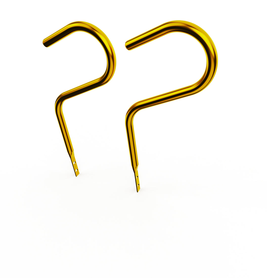 Car Club Sign Plaque Brackets (Gold Plated Stainless Steel)
