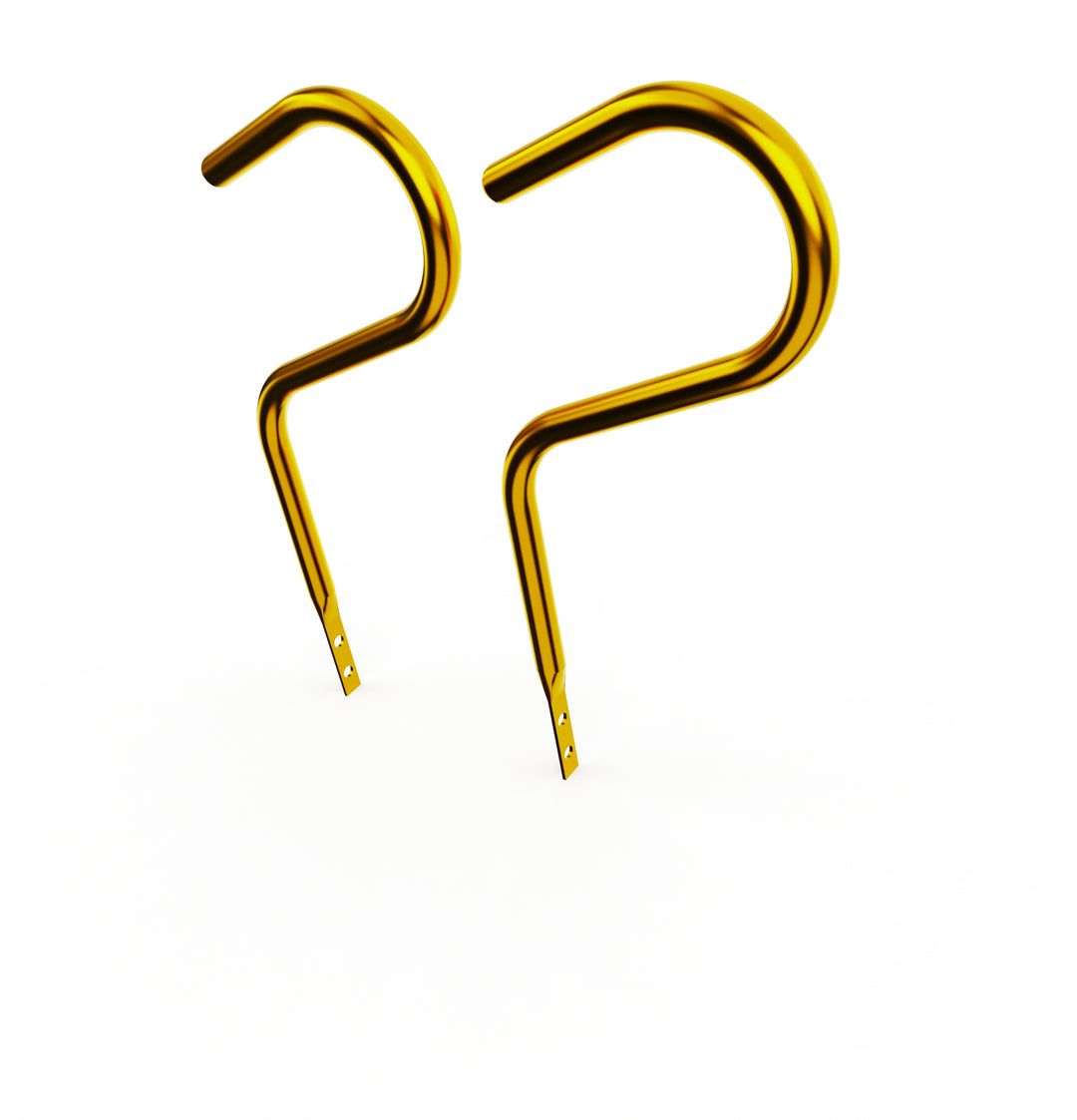 Car Club Sign Plaque Brackets (Gold Plated Stainless Steel)