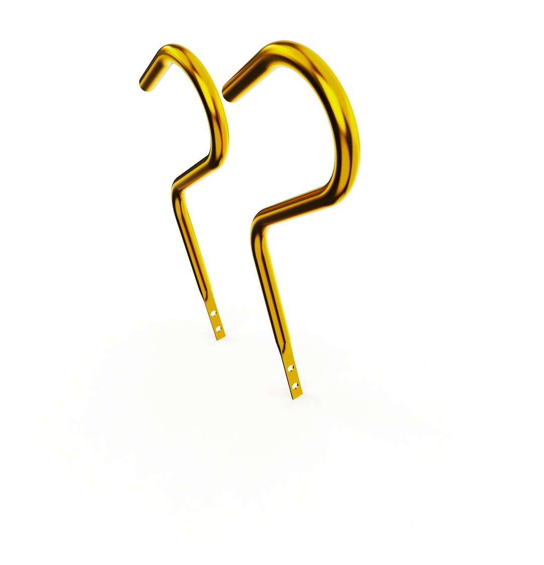 Car Club Sign Plaque Brackets (Gold Plated Stainless Steel)
