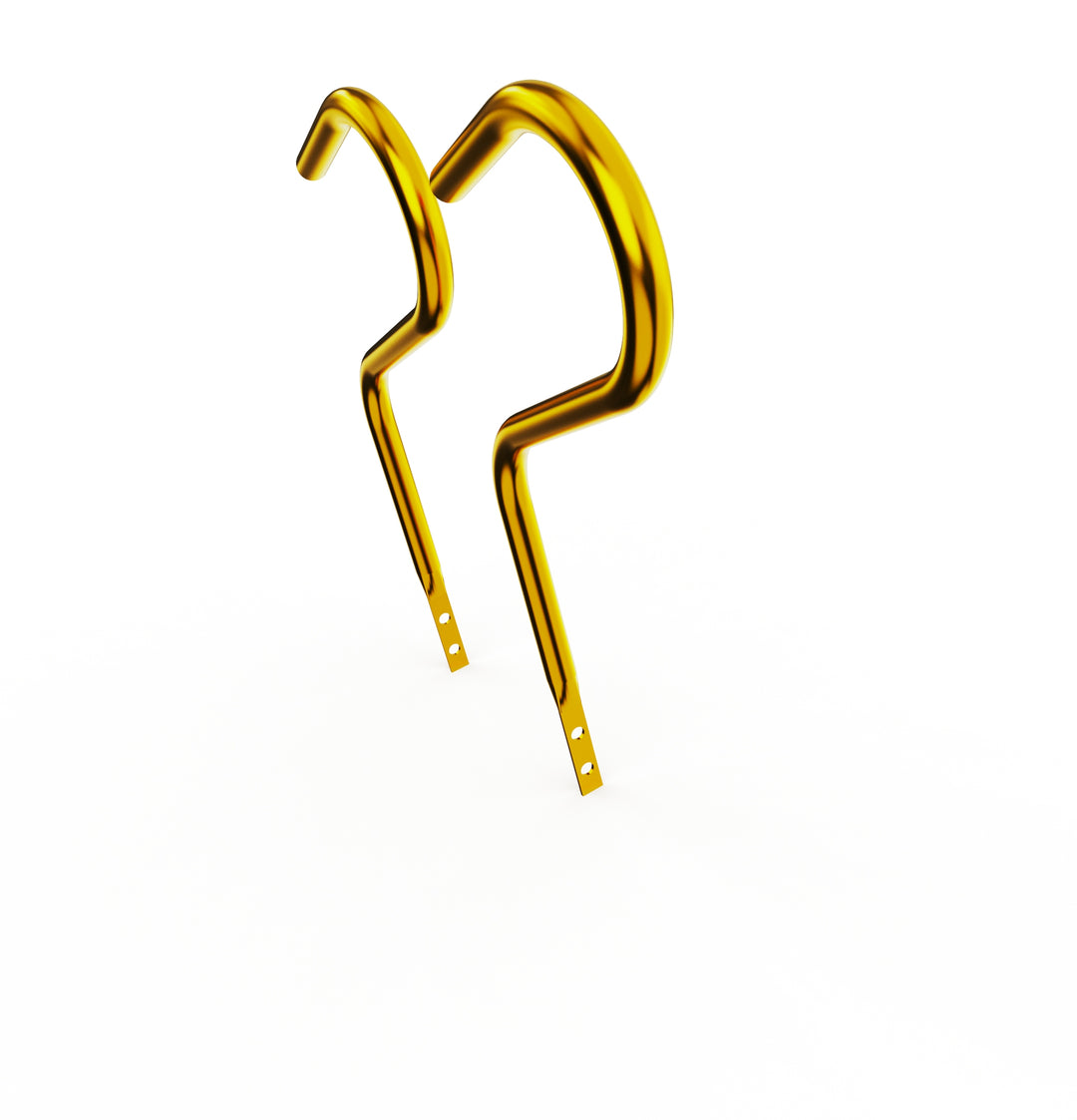 Car Club Sign Plaque Brackets (Gold Plated Stainless Steel)
