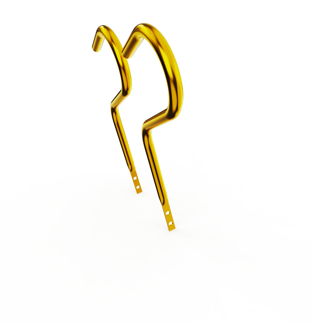 Car Club Sign Plaque Brackets (Gold Plated Stainless Steel)