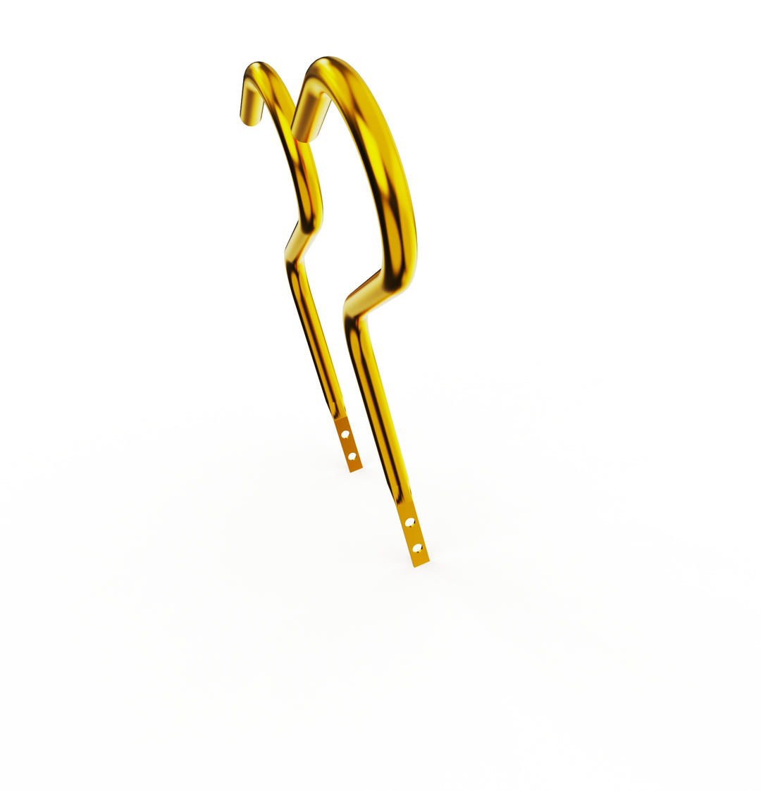 Car Club Sign Plaque Brackets (Gold Plated Stainless Steel)