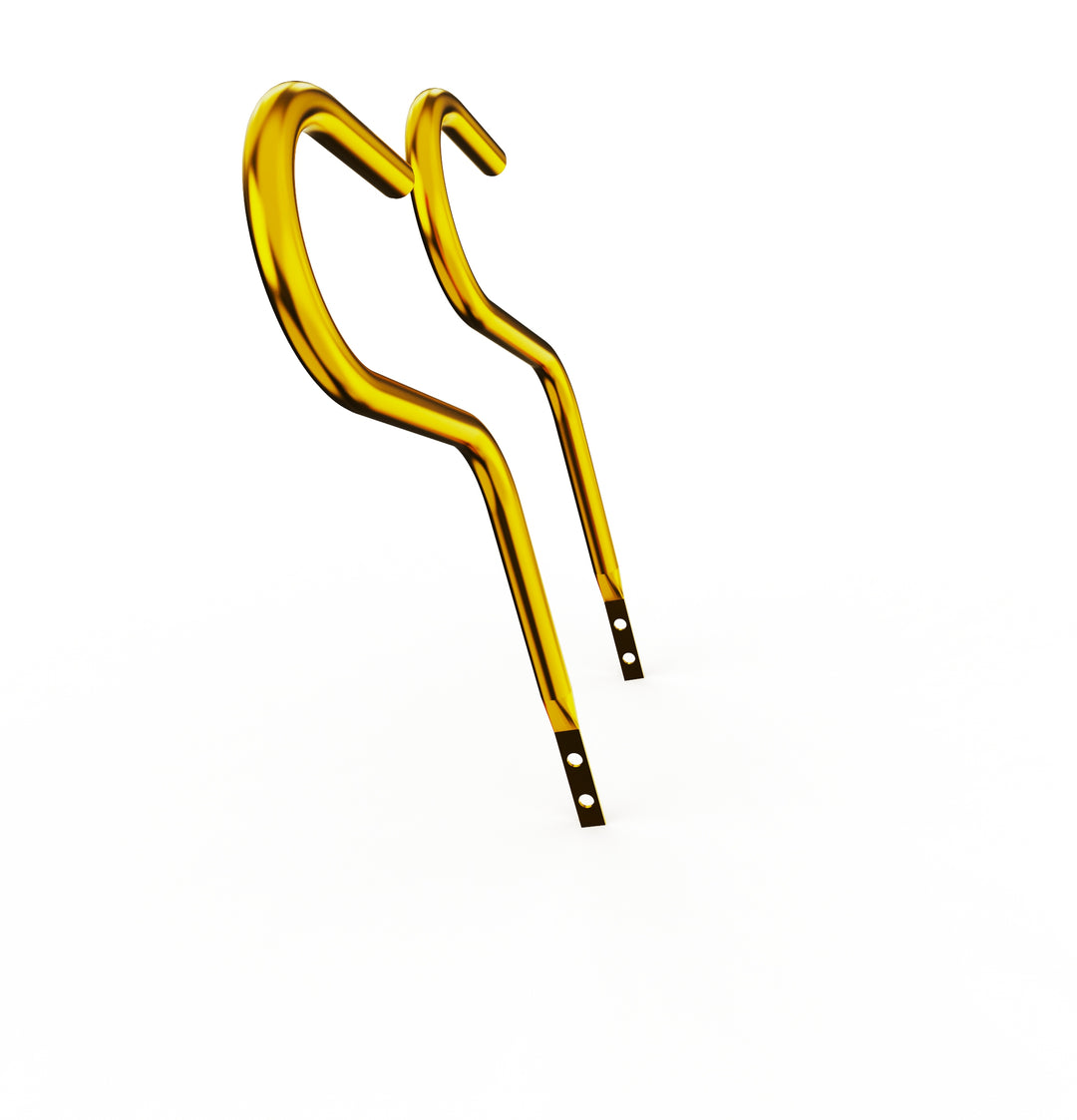 Car Club Sign Plaque Brackets (Gold Plated Stainless Steel)