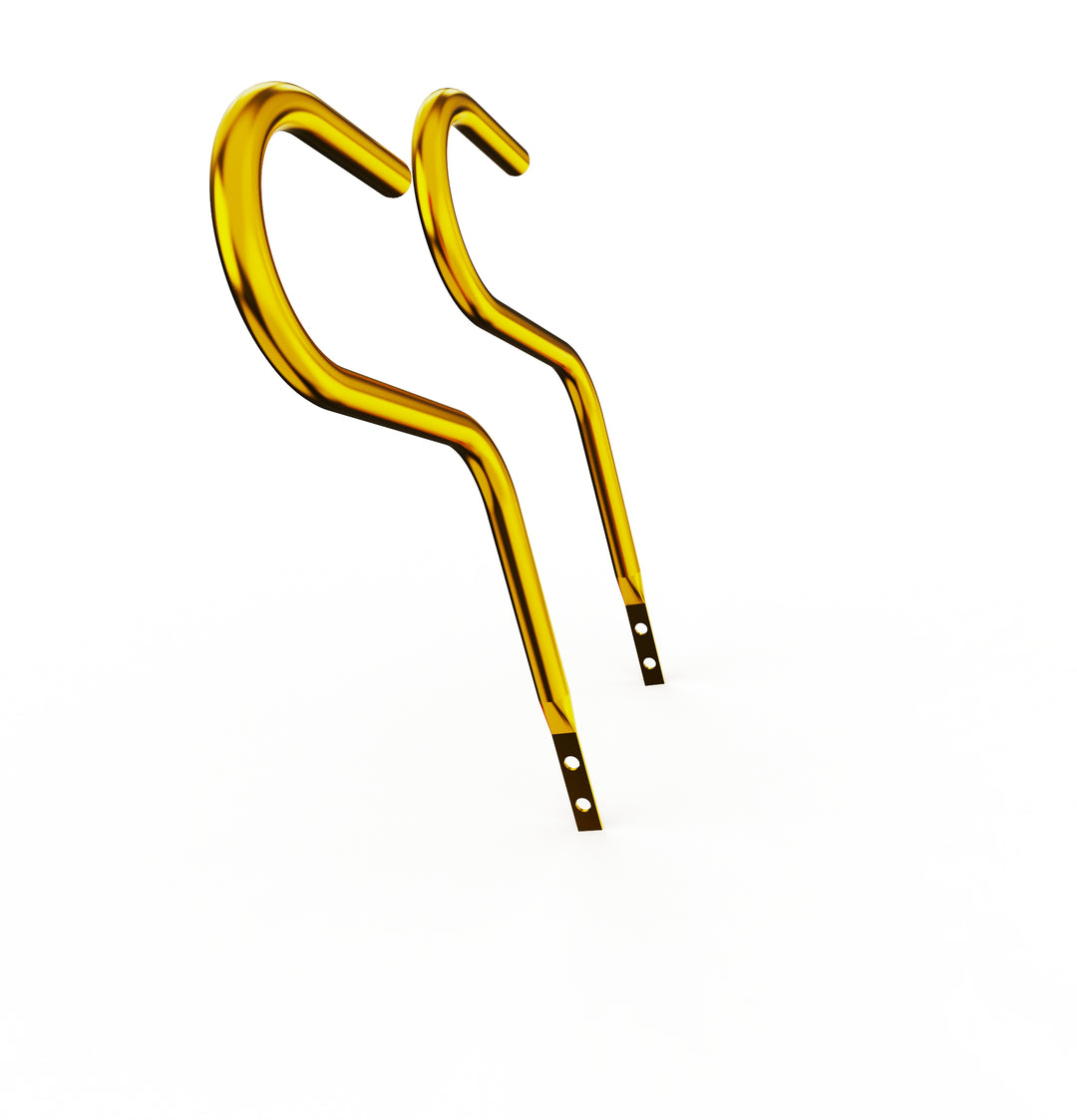 Car Club Sign Plaque Brackets (Gold Plated Stainless Steel)