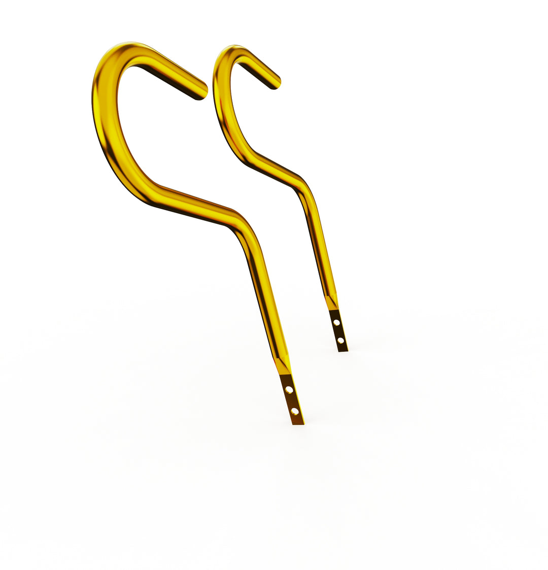 Car Club Sign Plaque Brackets (Gold Plated Stainless Steel)