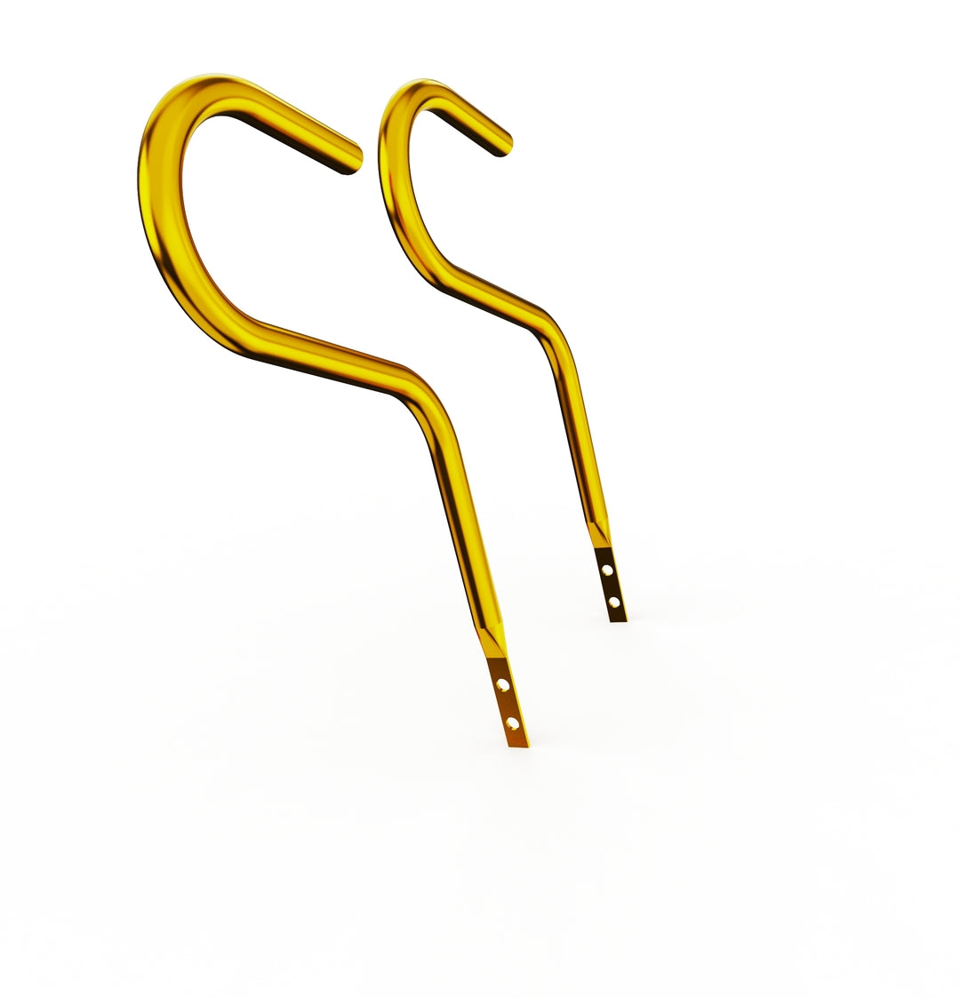 Car Club Sign Plaque Brackets (Gold Plated Stainless Steel)