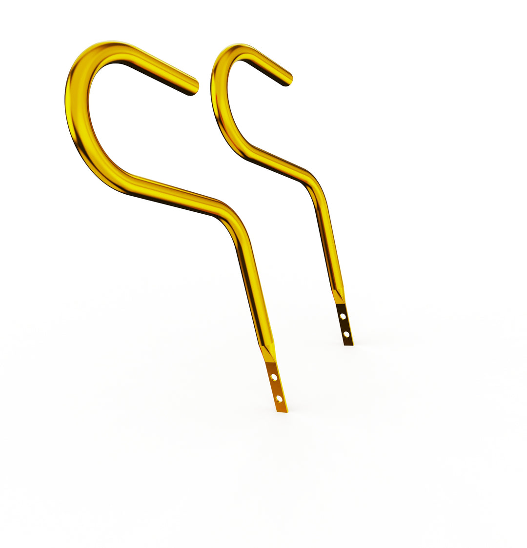 Car Club Sign Plaque Brackets (Gold Plated Stainless Steel)