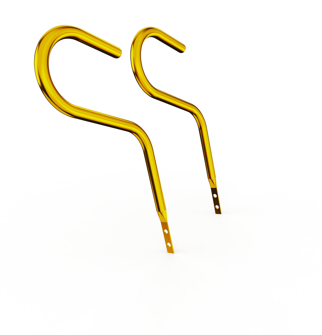 Car Club Sign Plaque Brackets (Gold Plated Stainless Steel)