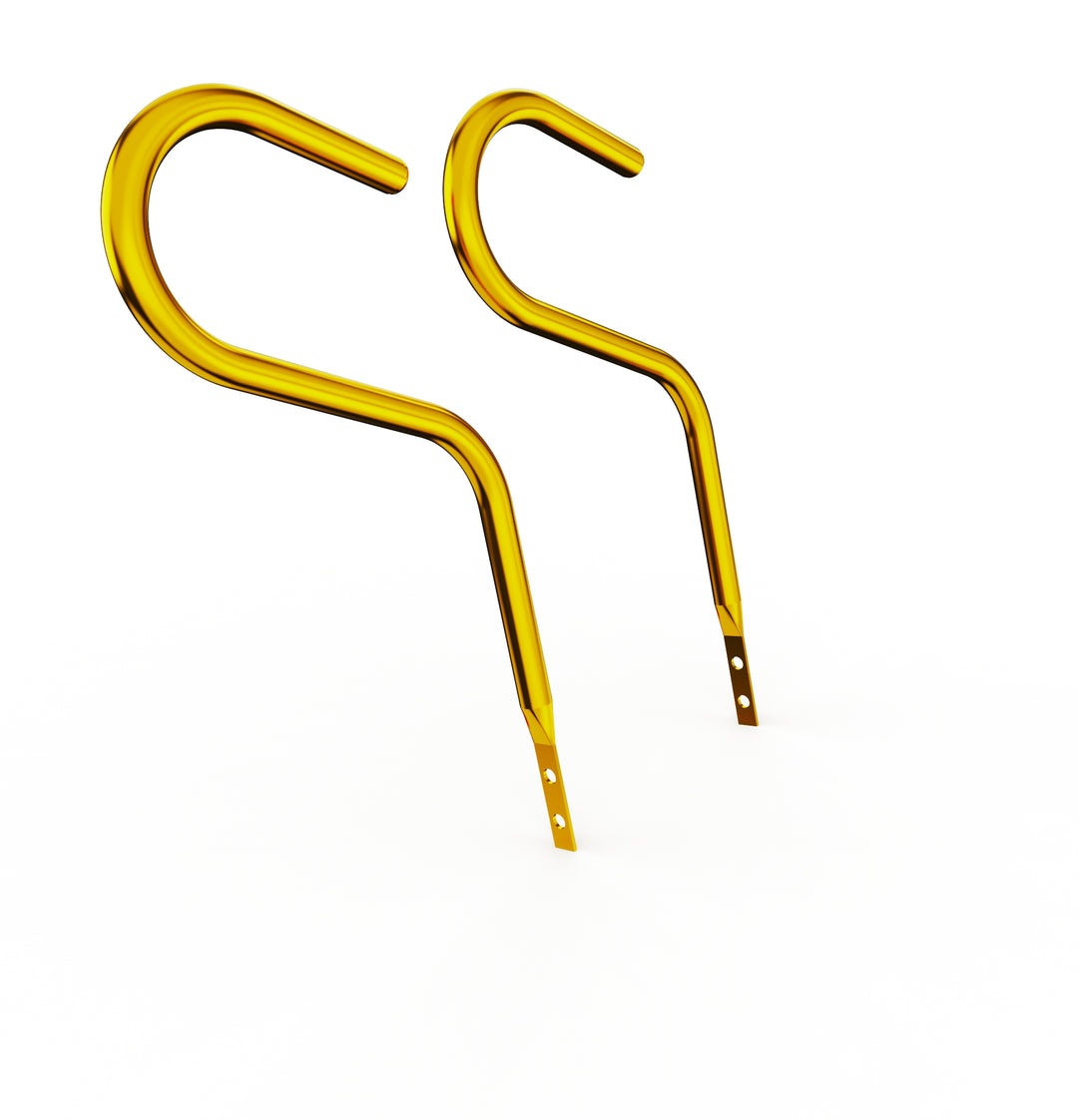 Car Club Sign Plaque Brackets (Gold Plated Stainless Steel)